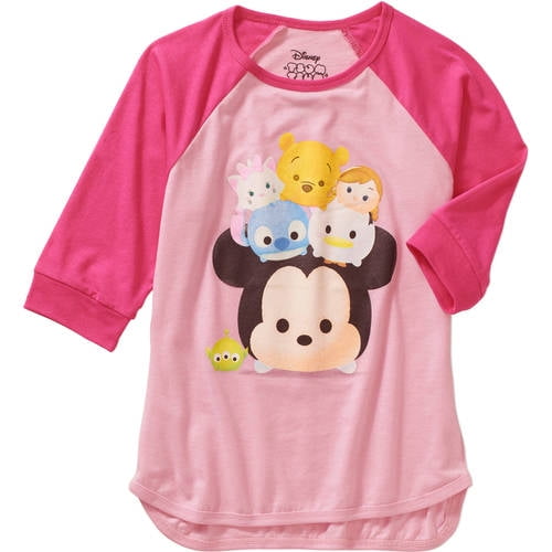 Disney t Shirt Tee Tsum Tsum Girls Ruffle Sleeve Top Size 7//8 10//12 New Characte